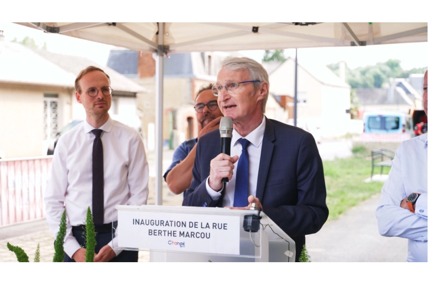 Inauguration rue Berthe Marcou