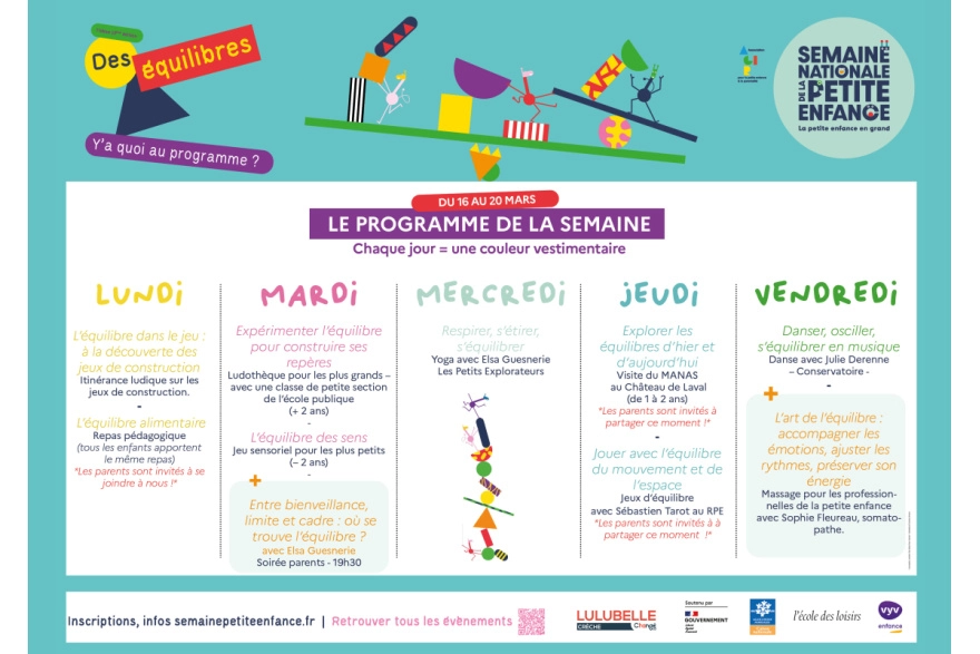 Programme de la Semaine Petite Enfance