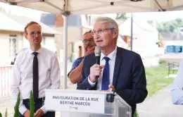 Inauguration rue Berthe Marcou