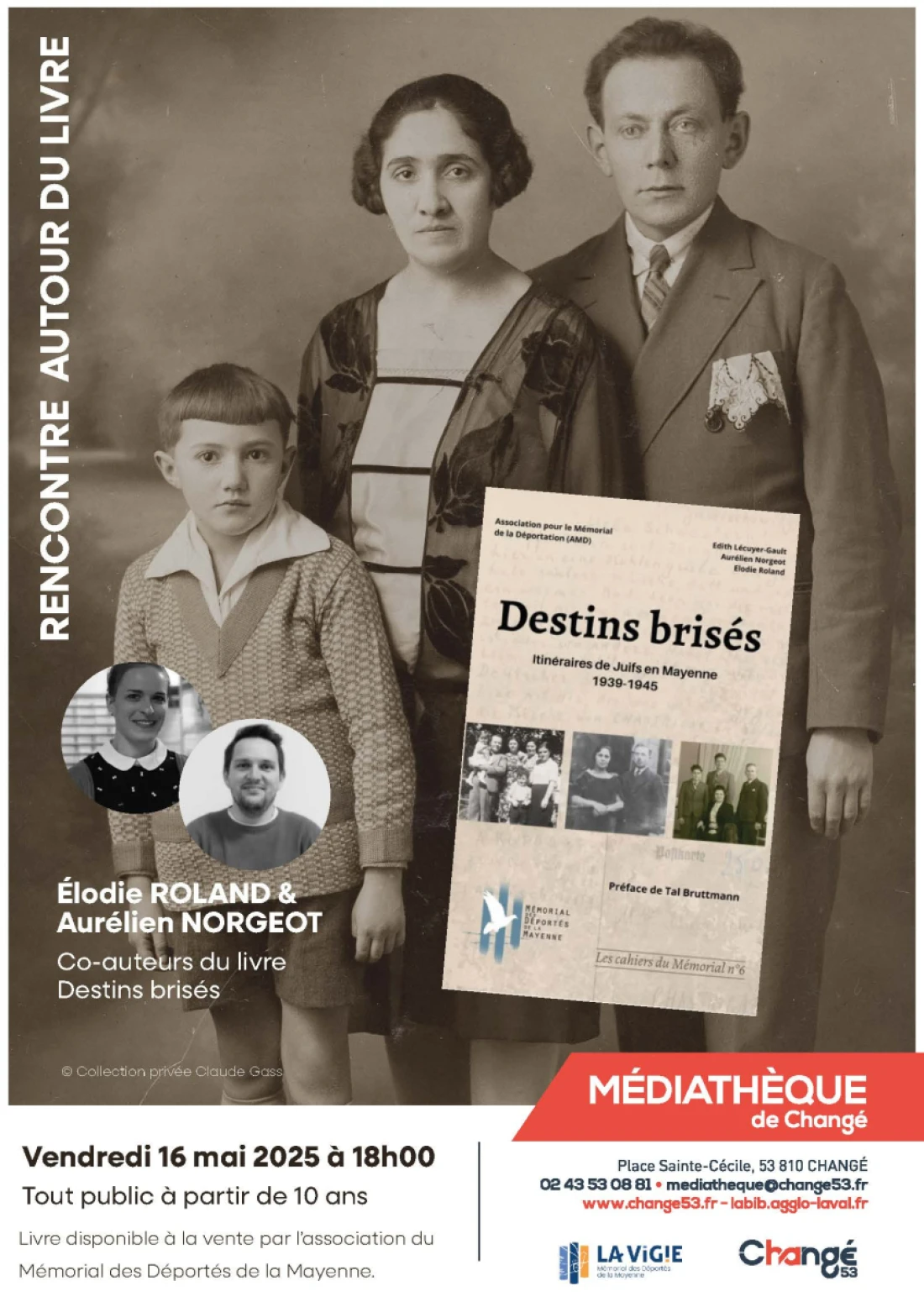 Rencontre avec Élodie ROLAND et Aurélien NORGEOT, co-auteurs du livre "Destins Brisés"