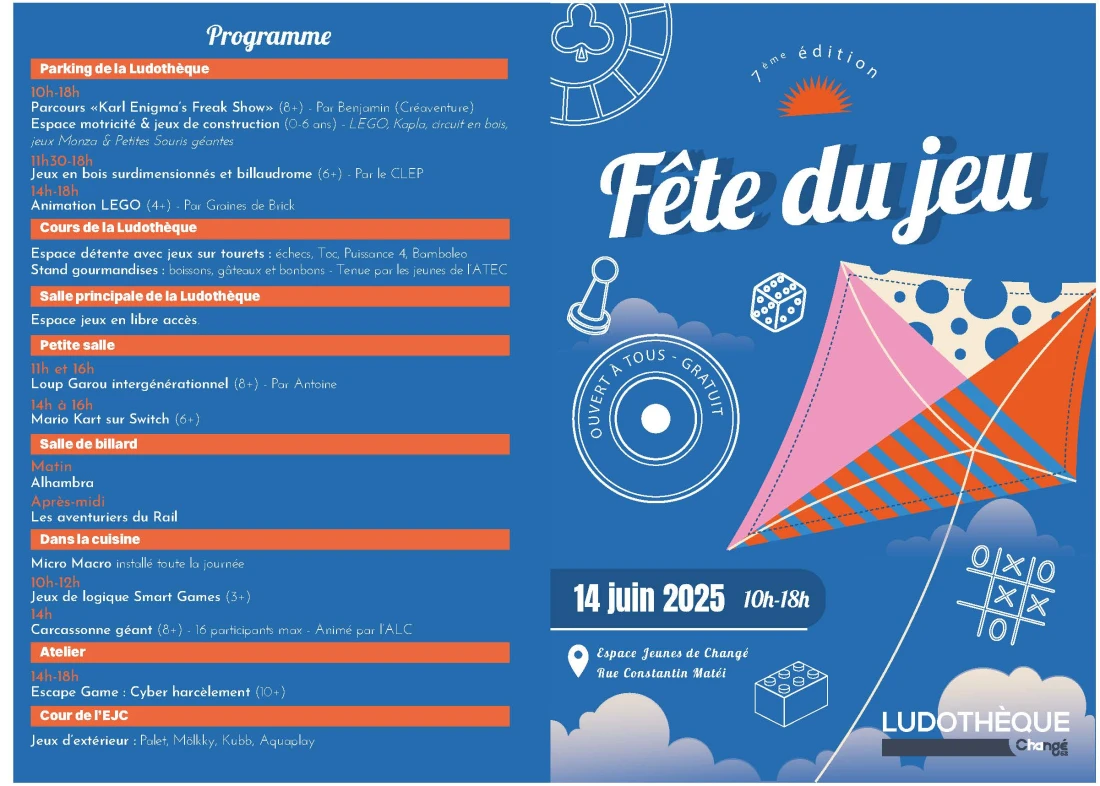 Programme fête du jeu 2025