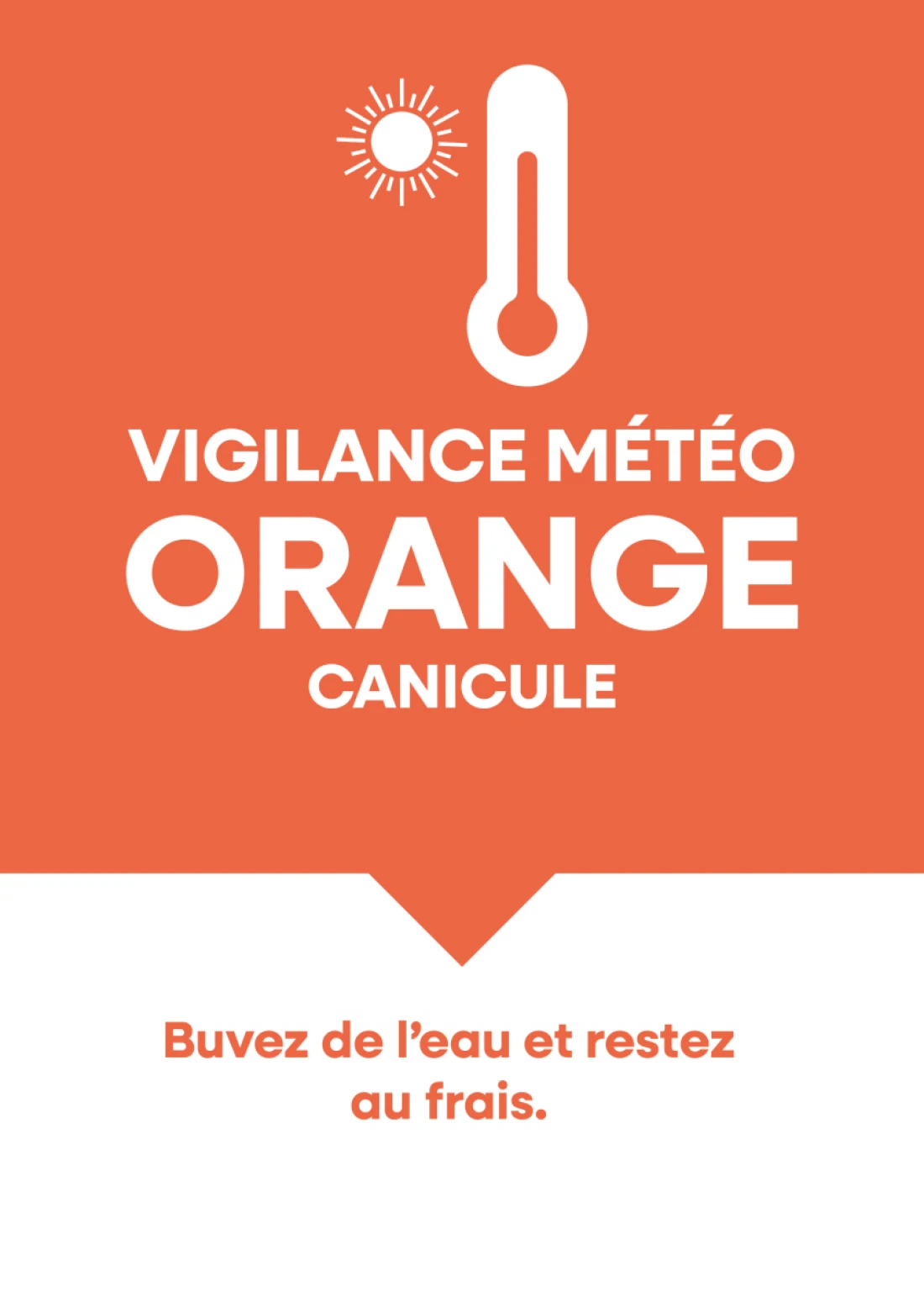 VIGILANCE ORANGE CANICULE