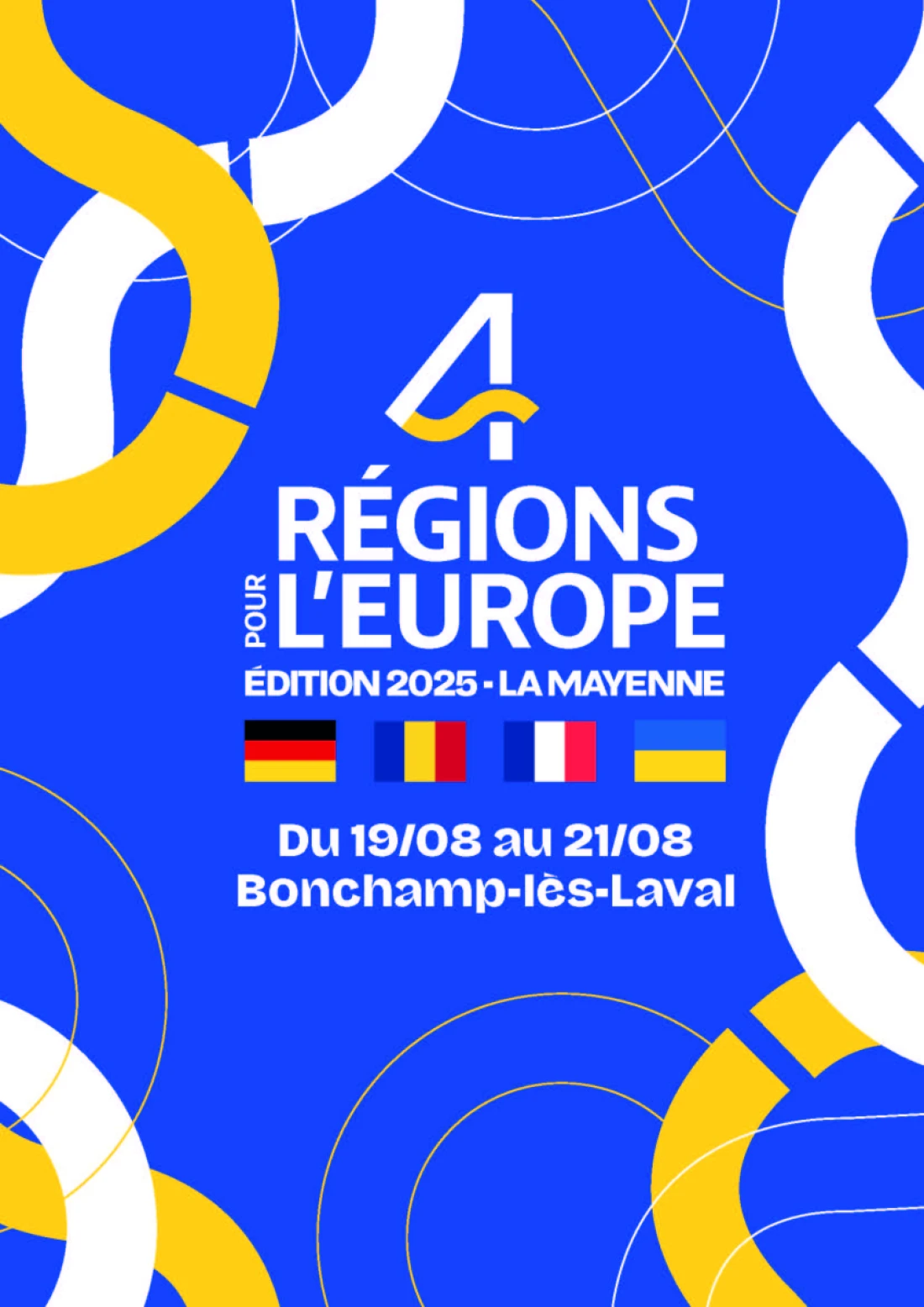 Affiche quatres régions pour l'Europe