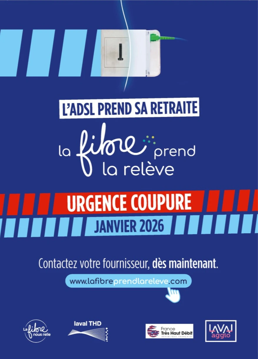 L'ADSL prend sa retraite, la fibre prend la relève