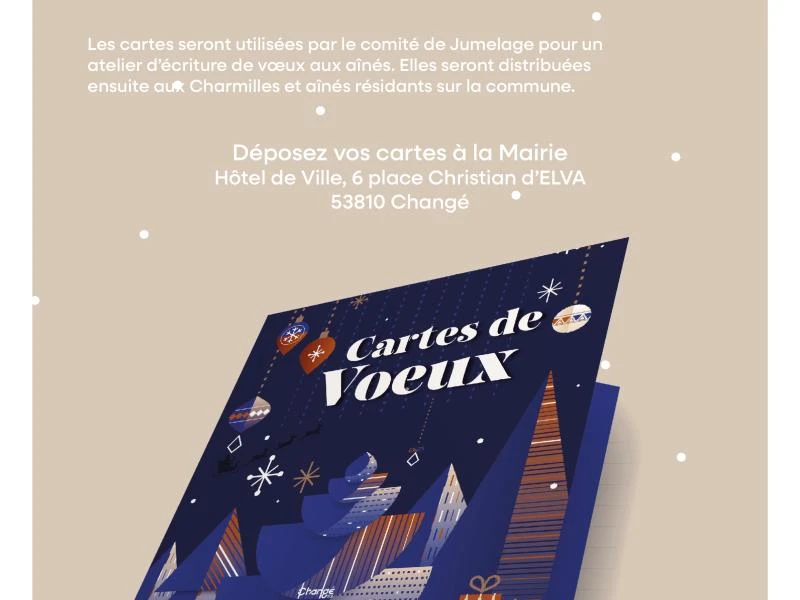 Appel à dons de cartes de vœux vierges