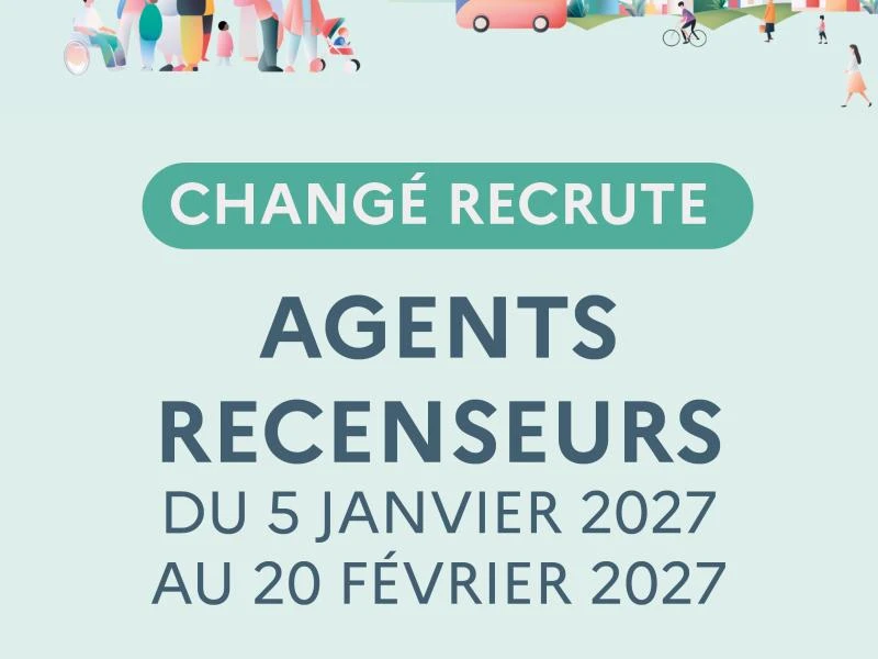 La commune recrute ses agents recenseurs